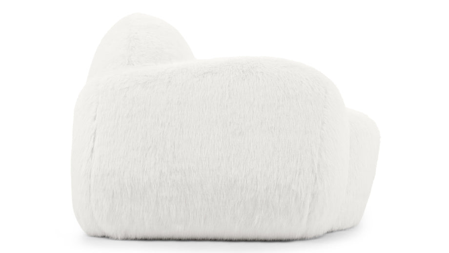Grande OrsoGrande Orso - Grande Orso Lounge Chair, Luxe White Vegan Fur