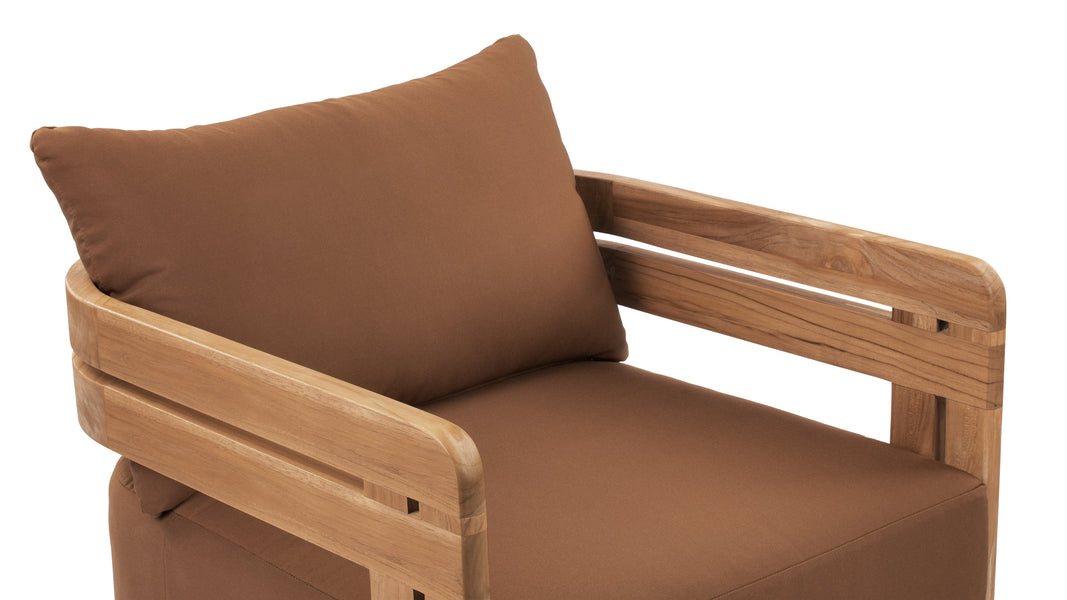 LussoNatural Teak with Mocha Cushions