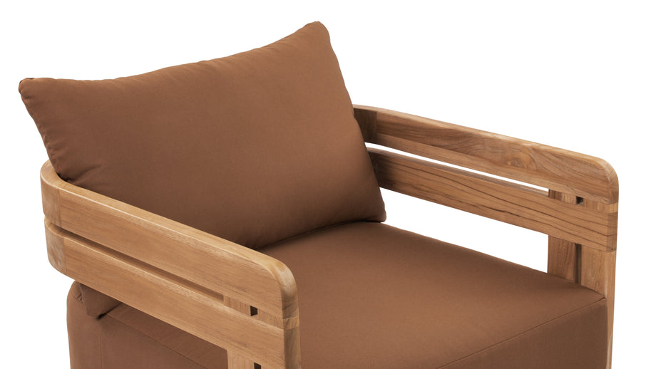 LussoNatural Teak with Mocha Cushions