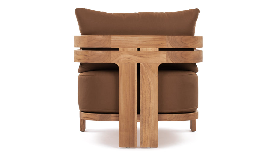 LussoNatural Teak with Mocha Cushions