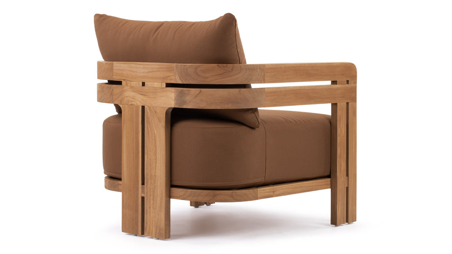 LussoNatural Teak with Mocha Cushions