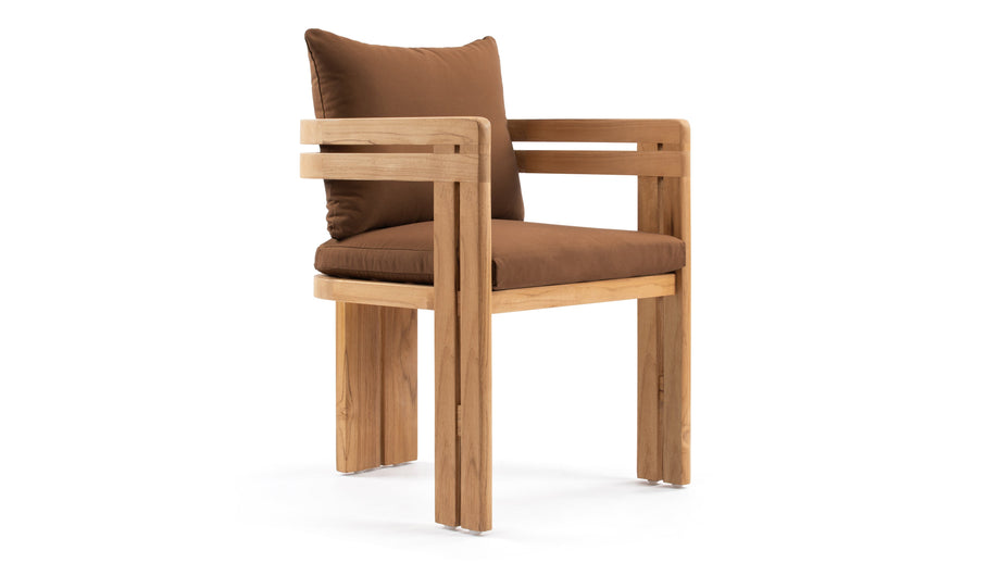 LussoNatural Teak with Mocha Cushions