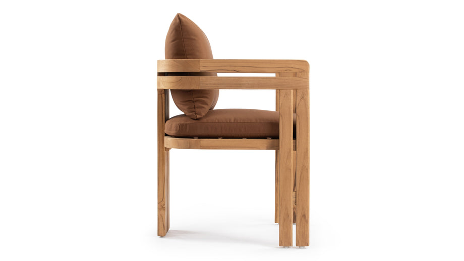 LussoNatural Teak with Mocha Cushions