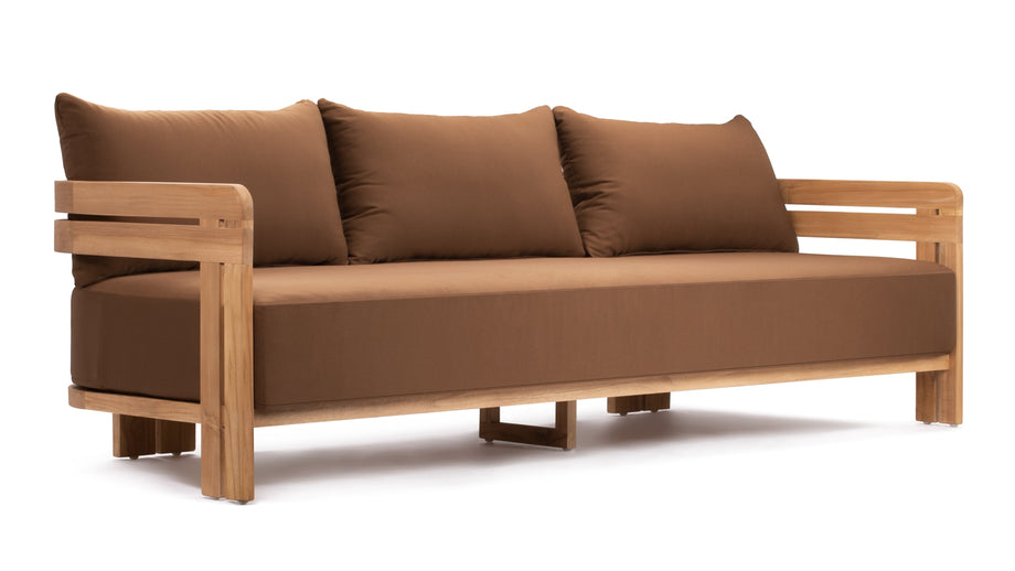 LussoNatural Teak with Mocha Cushions