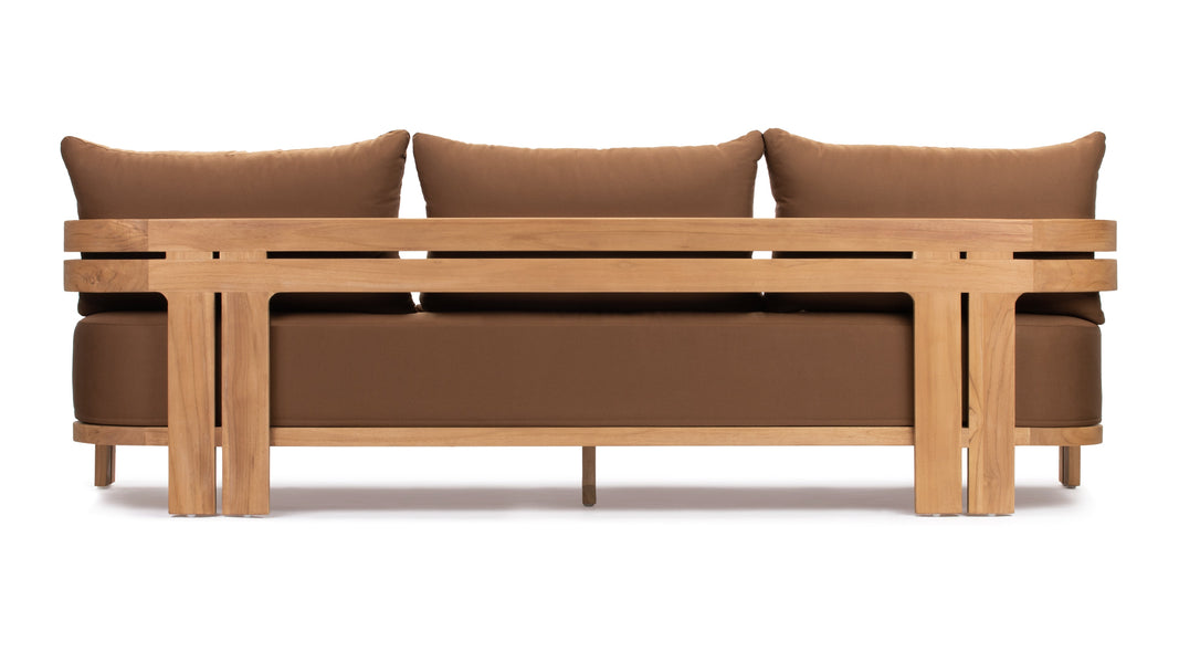 LussoNatural Teak with Mocha Cushions