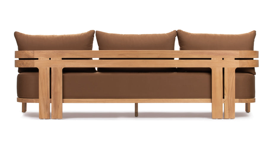 LussoNatural Teak with Mocha Cushions