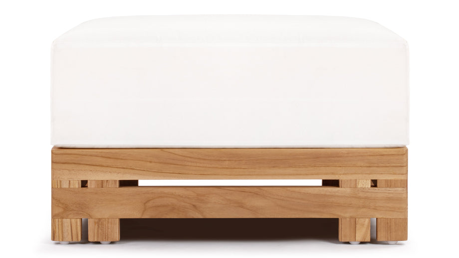 LussoNatural Teak with White Cushions