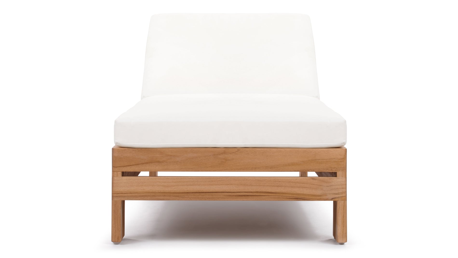 LussoNatural Teak with White Cushions