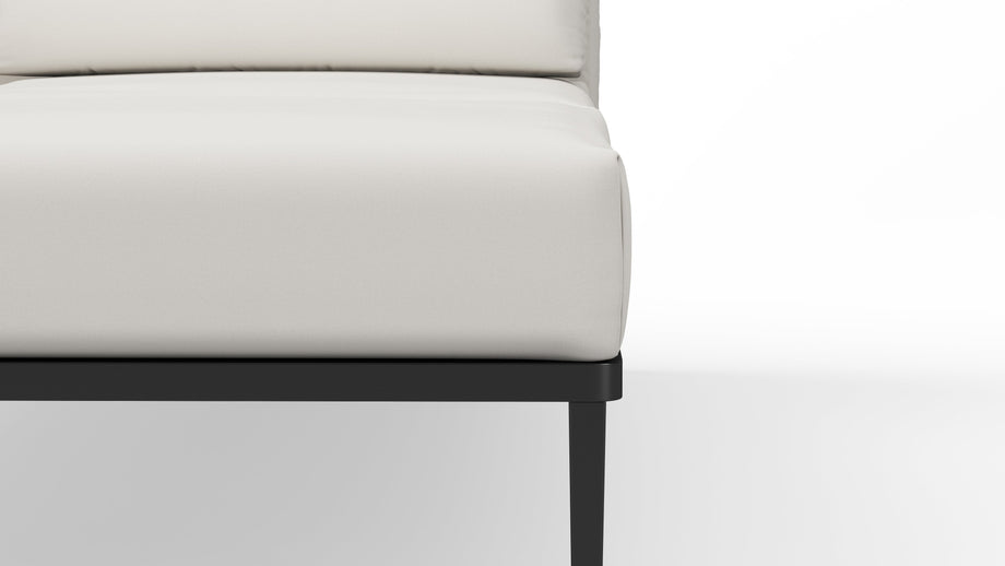 MarcusMarcus - Marcus Outdoor Chaise, Left, Shell Performance Weave and Teak