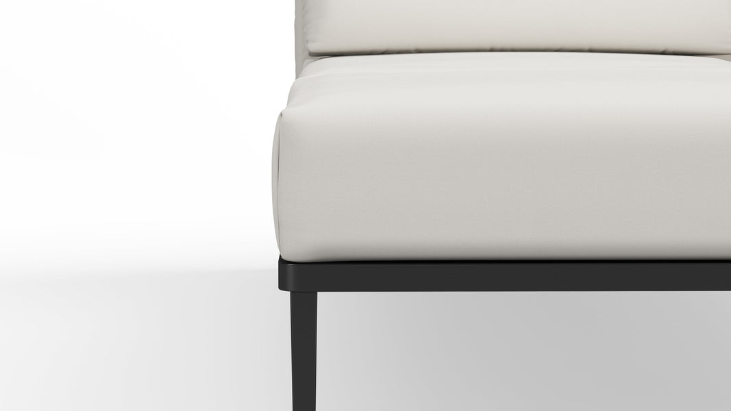 MarcusMarcus - Marcus Outdoor Chaise, Right, Shell Performance Weave and Teak