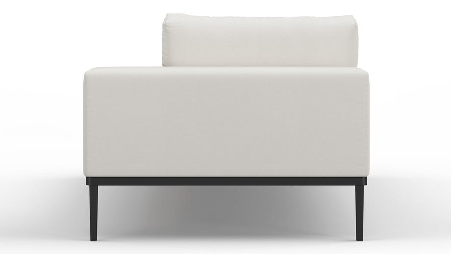 MarcusMarcus - Marcus Outdoor Chaise, Right, Shell Performance Weave and Teak