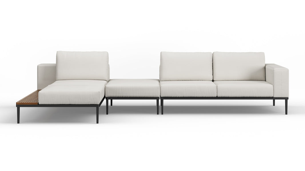 MarcusMarcus - Marcus Outdoor Sectional, Left Chaise, Shell Performance Weave