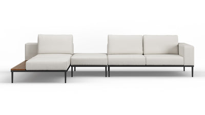 Marcus - Marcus - Marcus Outdoor Sectional, Left Chaise, Shell Performance Weave - Image 1