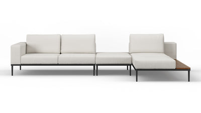 Marcus - Marcus - Marcus Outdoor Sectional, Right Chaise, Shell Performance Weave - Image 1
