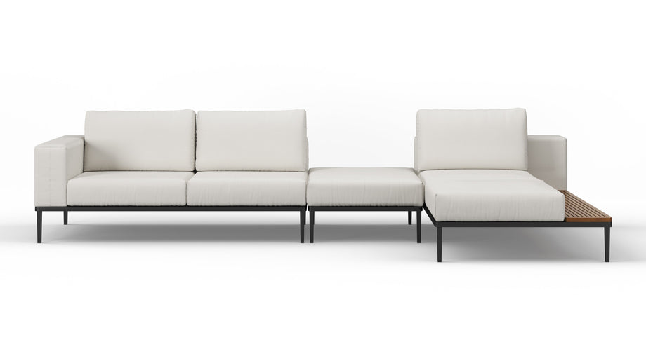 MarcusMarcus - Marcus Outdoor Sectional, Right Chaise, Shell Performance Weave