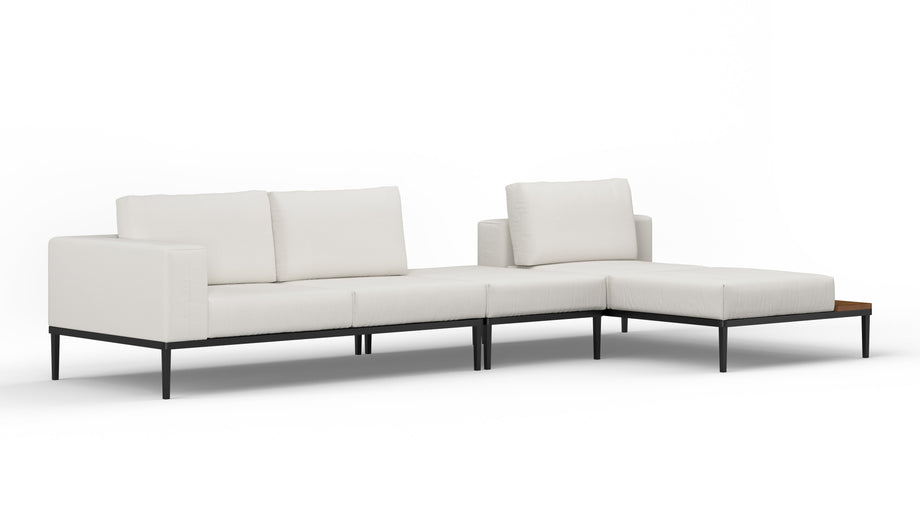 MarcusMarcus - Marcus Outdoor Sectional, Right Chaise, Shell Performance Weave