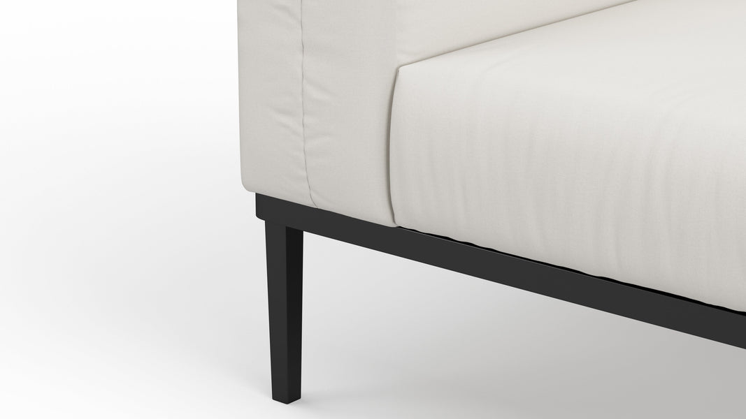 MarcusMarcus - Marcus Outdoor Sectional, Right Chaise with End Table, Shell Performance Weave
