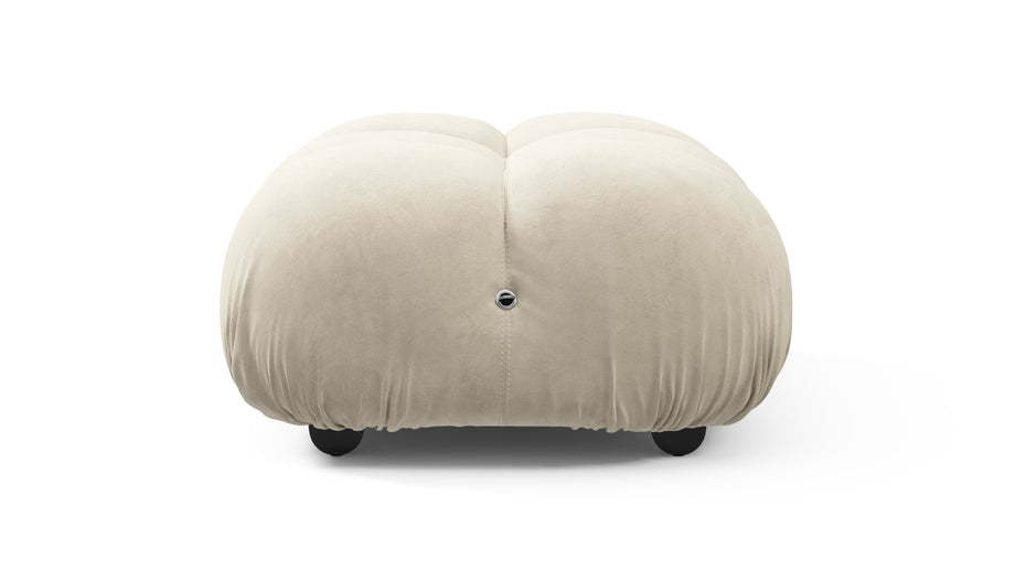 Bellini OttomanEggshell Vegan Suede