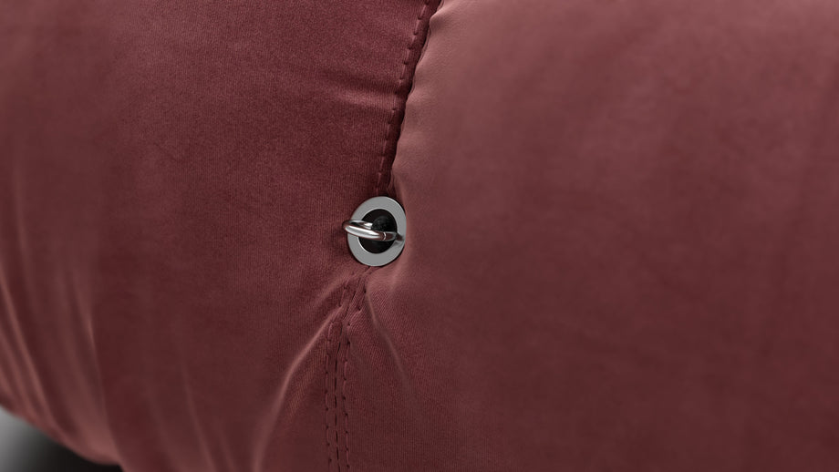 Bellini OttomanMaroon Velvet