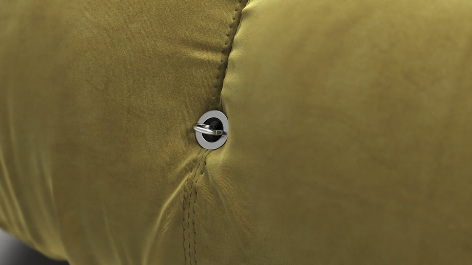 Bellini OttomanOlive Gold Velvet