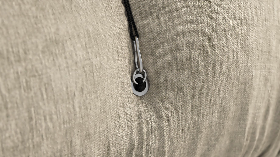 Seccional grande BelliniBeige Gray Chenille