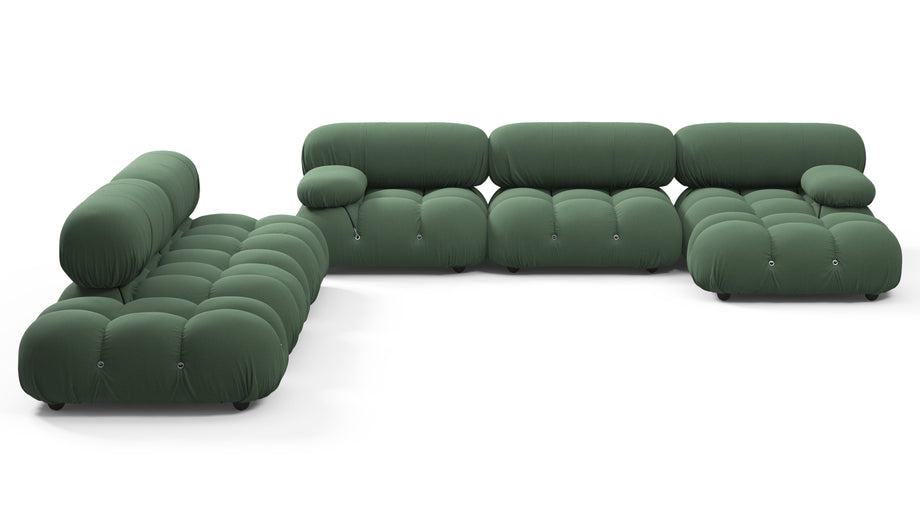 Seccional grande BelliniEvergreen Brushed Weave