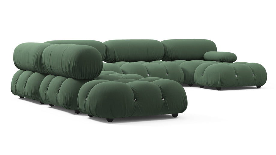 Seccional grande BelliniEvergreen Brushed Weave