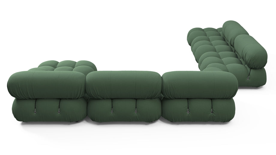Seccional grande BelliniEvergreen Brushed Weave