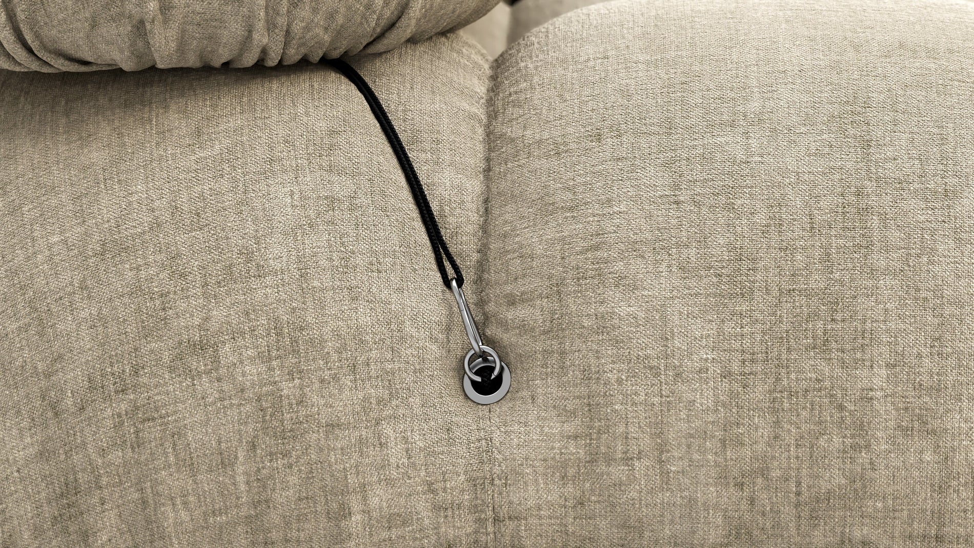 Bellini SectionalBeige Gray Chenille