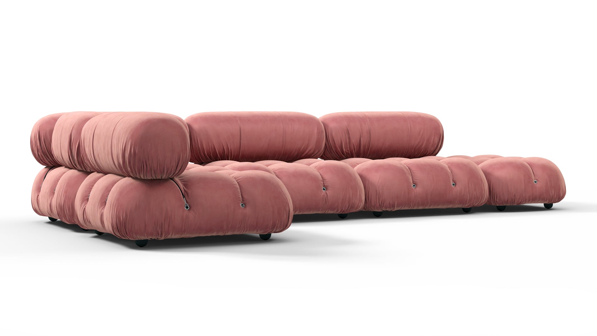 Bellini SectionalBlush Pink Velvet