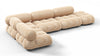 Bellini Sectional - Ecru Velvet - Image 3