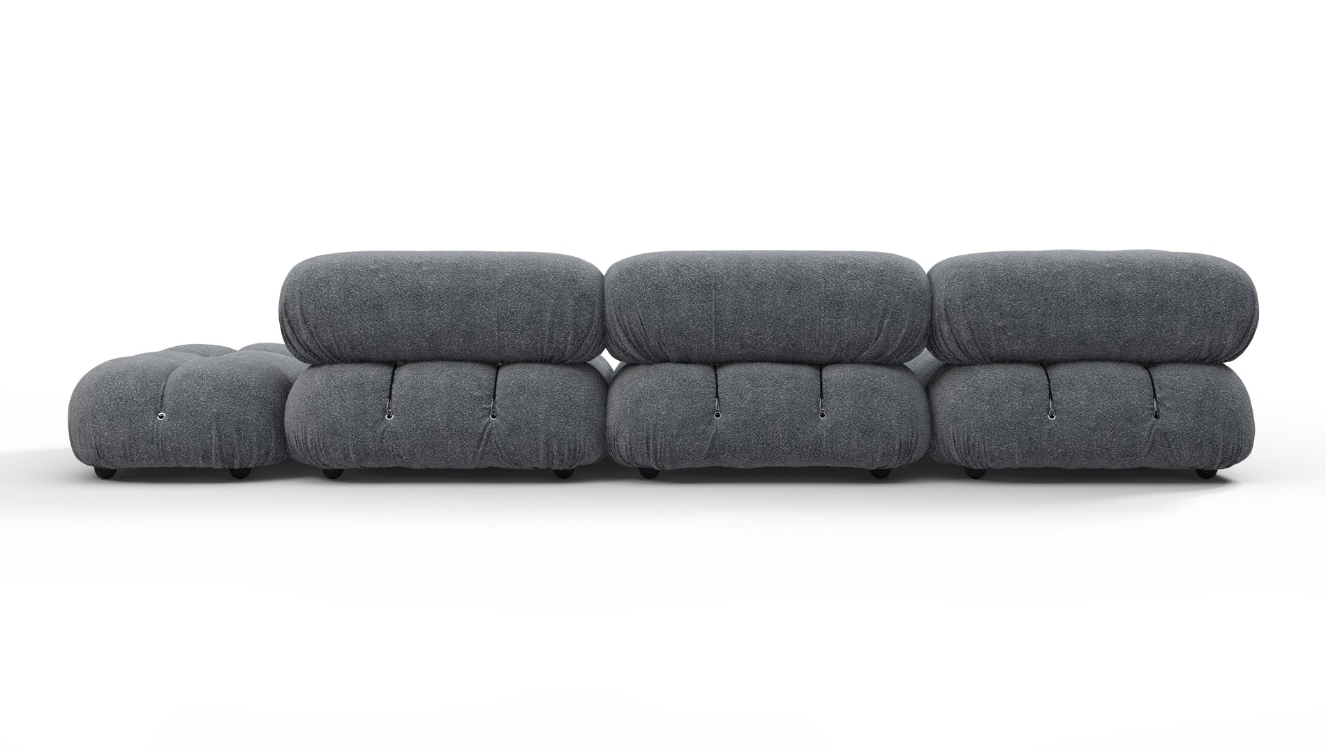 Bellini SectionalGray Boucle