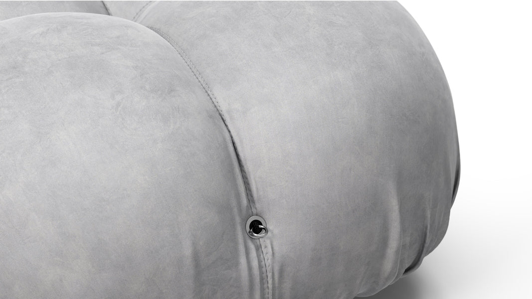 Bellini SectionalLight Gray Velvet