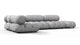 Bellini Sectional - Light Gray Velvet - Image 2