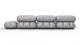 Bellini Sectional - Light Gray Velvet - Image 5
