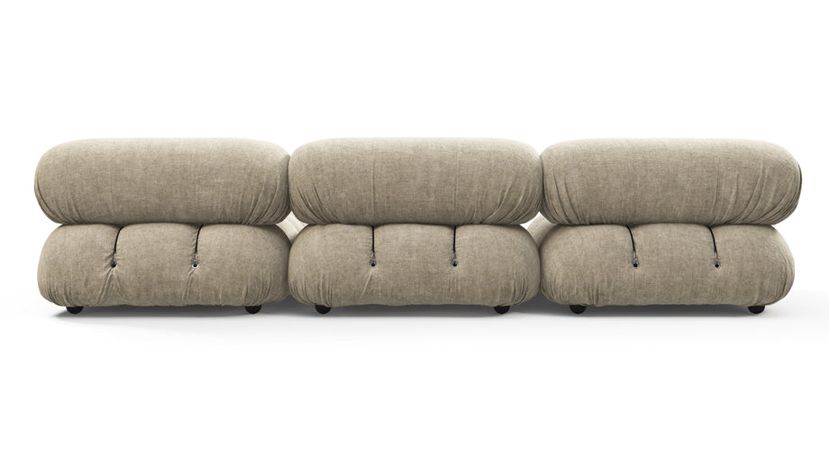 Bellini SeccionalBeige Gray Chenille