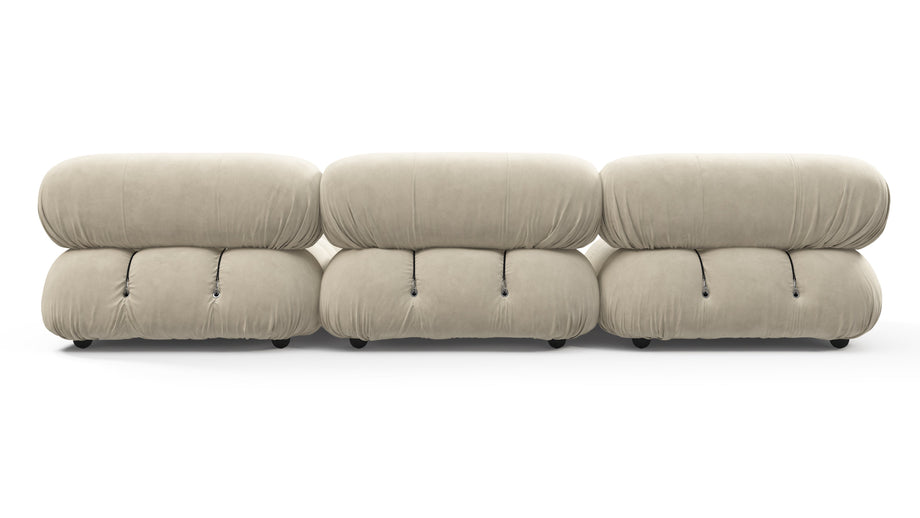 Bellini SeccionalEggshell Vegan Suede