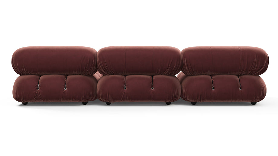 Bellini SeccionalMaroon Velvet