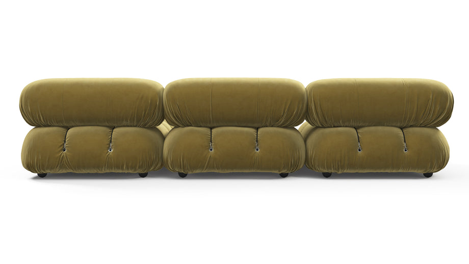Bellini SeccionalOlive Gold Velvet