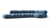 Bellini Sectional - Aegean Blue Velvet - Image 2