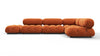 Bellini Sectional - Apricot Velvet - Image 1