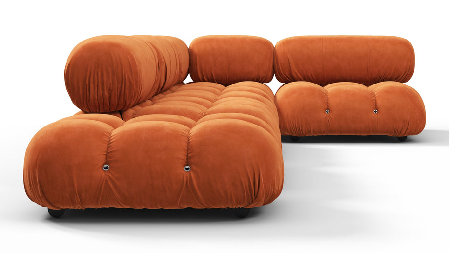 Bellini SectionalApricot Velvet