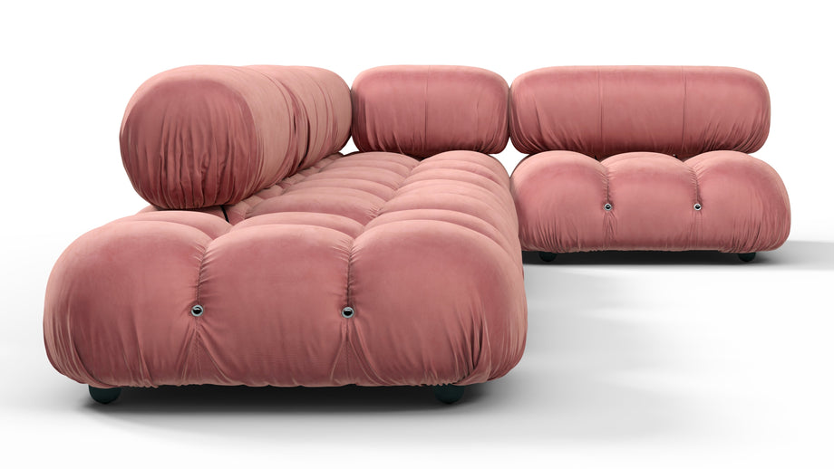 Bellini SectionalBlush Pink Velvet