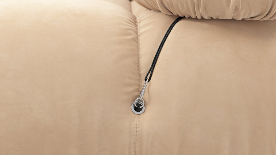 Bellini SectionalEcru Velvet