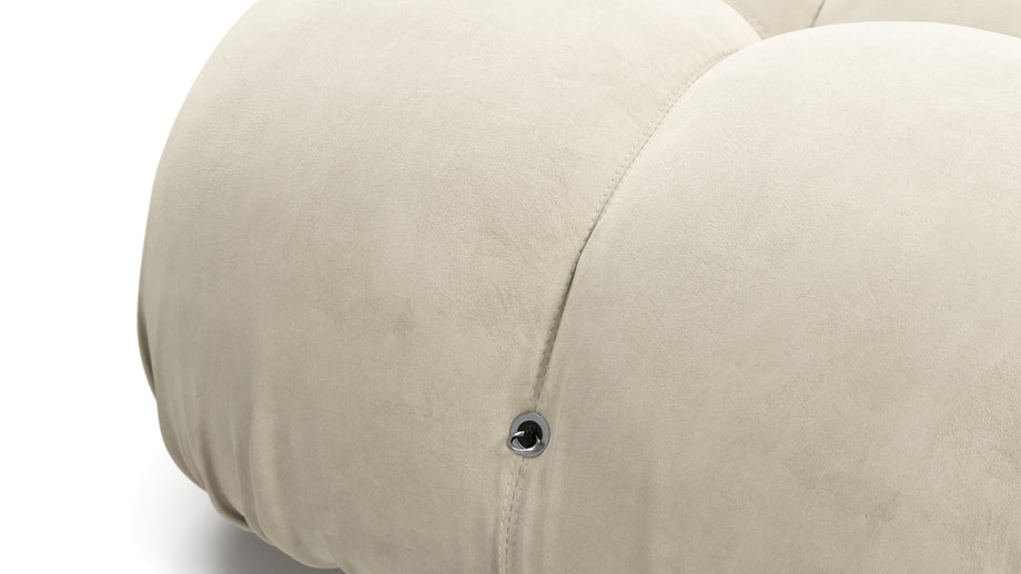 Bellini SectionalEggshell Vegan Suede