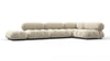Bellini Sectional - Eggshell Vegan Suede - Image 2