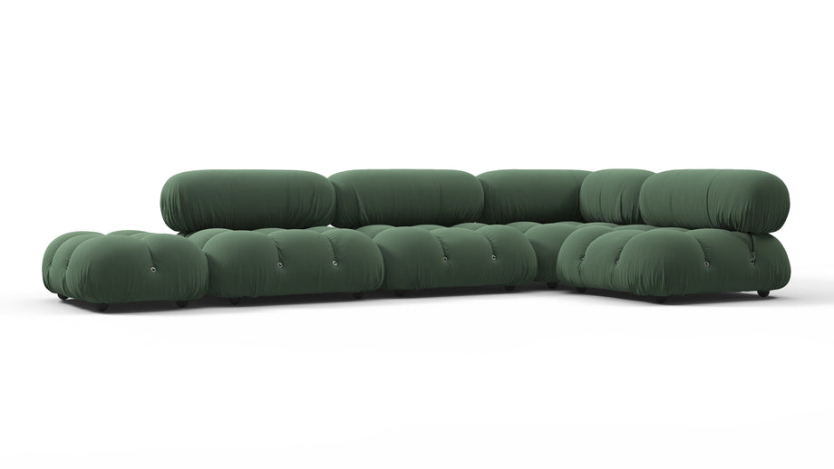 Bellini SectionalEvergreen Brushed Weave