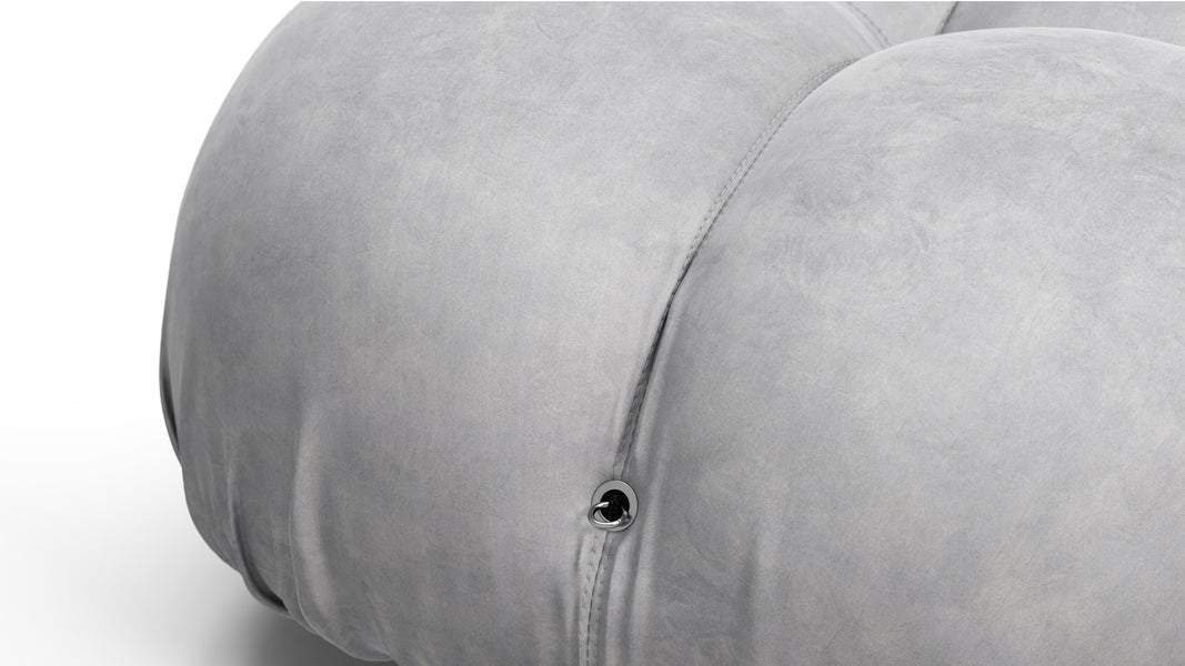 Bellini SectionalLight Gray Velvet