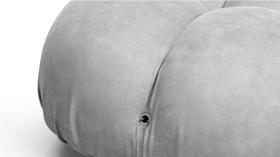 Bellini SectionalLight Gray Velvet
