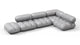 Bellini Sectional - Light Gray Velvet - Image 3